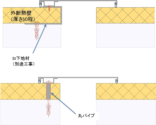 外断熱壁の場合